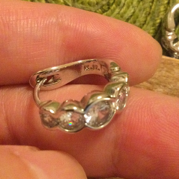 NWT Kenneth Jay Lane CZ Hoop Earrings - Picture 4 of 9
